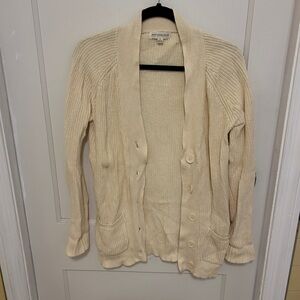 Poof Excellence Beige Button-Up Cardigan